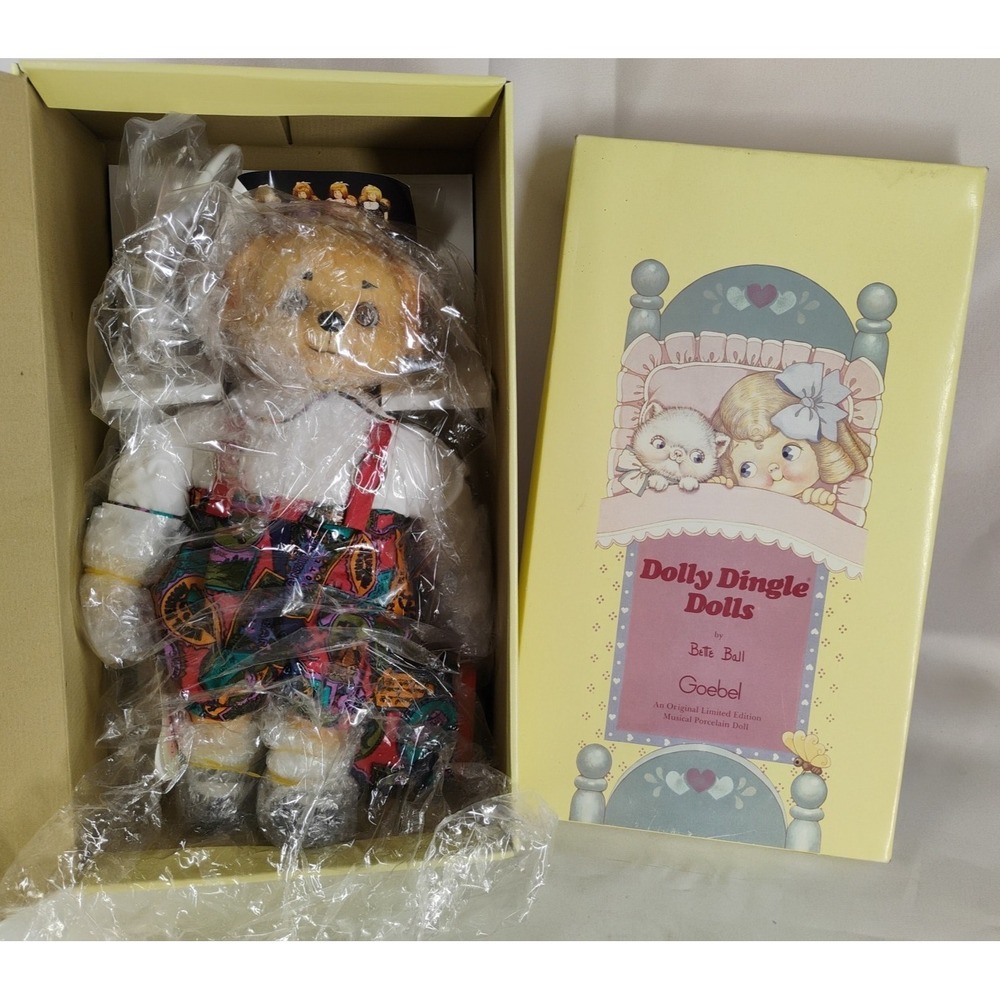 NIB Goebel Bette Ball COA‎ 8/500 Musical Around The World 80 Days Porcelain Doll